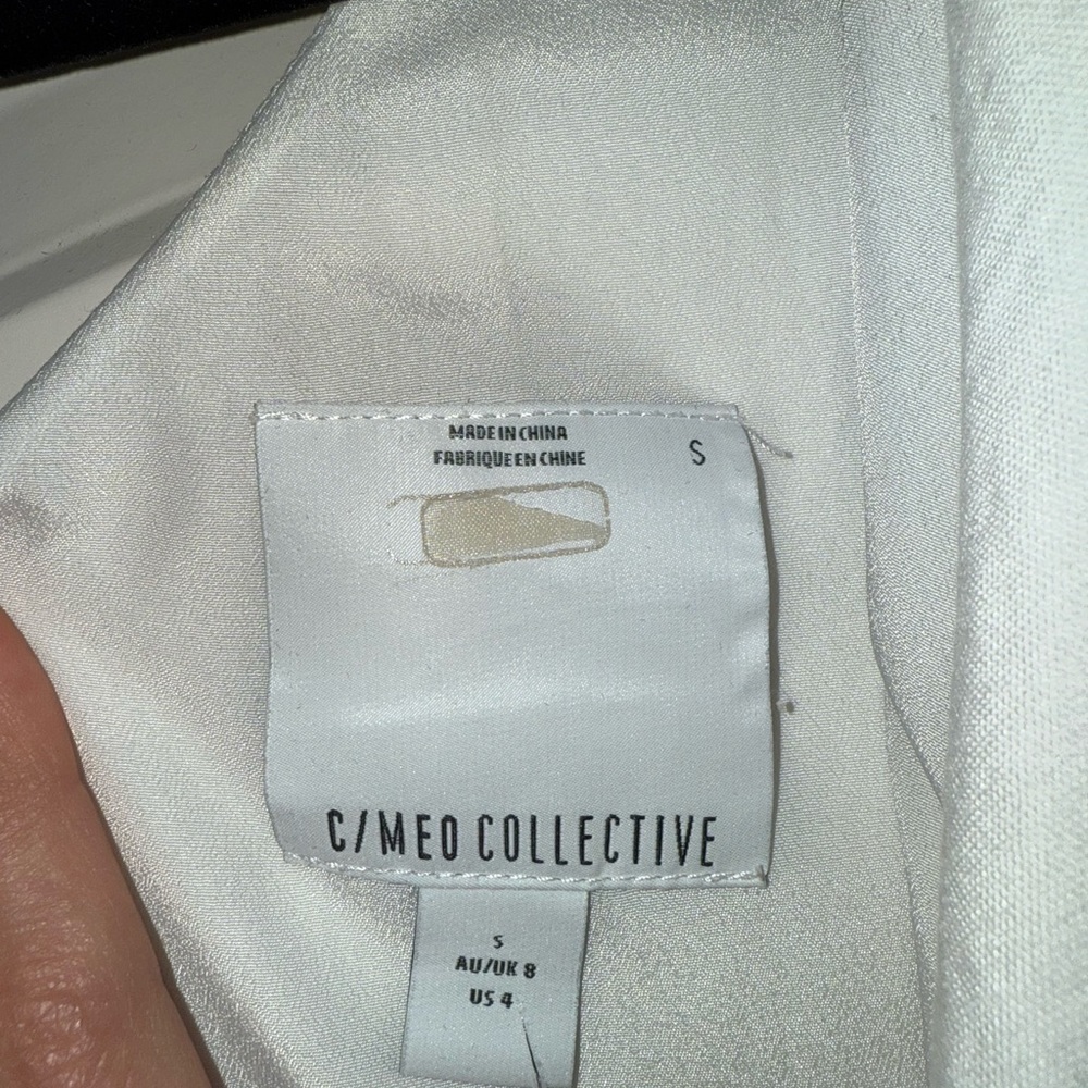 C/MEO White bow midi bride dress size‎ small - Picture 4 of 8
